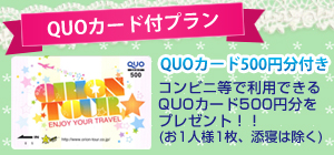 QUOカード付プラン