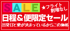 日程＆便限定プラン
