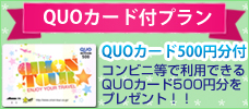 QUOカード付プラン