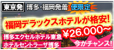 憧れのデラックスホテルに泊まる！格安福岡！