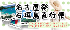 【名古屋発】楽々直行便<br>名古屋発直行便石垣島ツアー 