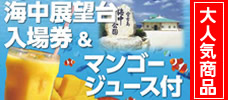 海中展望台に行こう！<br>海中展望台入場券＆ジュース付プラン