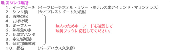 スタンプ場所