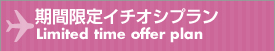 期間限定イチオシプラン