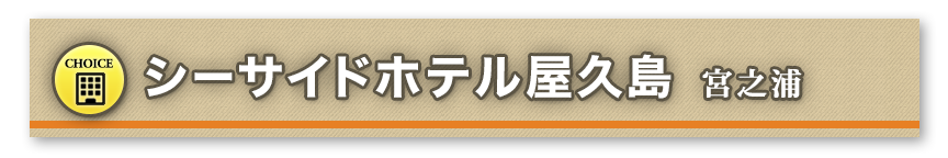 シーサイドホテル屋久島 宮之浦