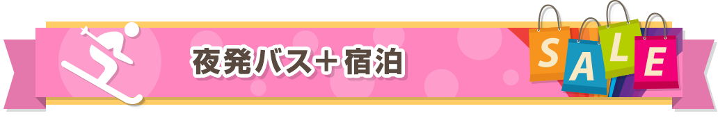 夜発バス＋宿泊
