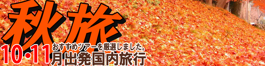 秋休み国内旅行 東京発