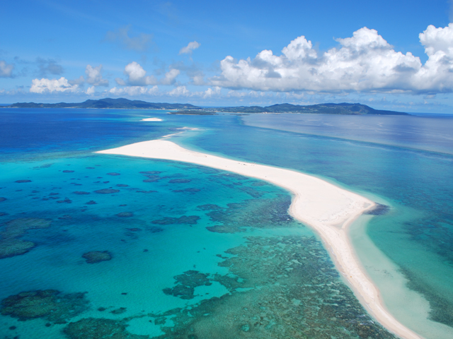 久米島1泊2日モデルコースイメージ