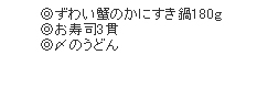 ずわい蟹のかにすき鍋とお寿司セット