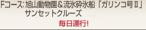 旭山動物園＆流氷砕氷船「ガリンコ号Ⅱ」サンセットクルーズ