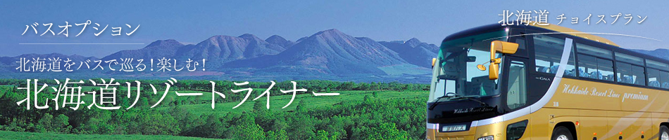 バスオプション 北海道をバスで巡る！楽しむ！北海道リゾートライナー