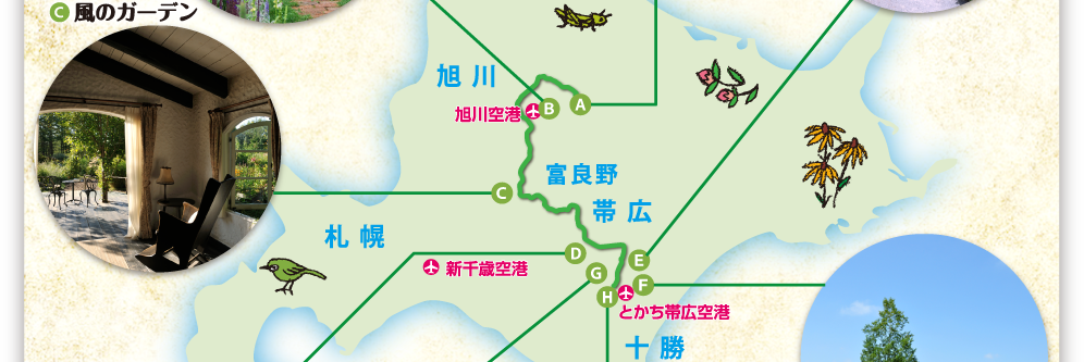 北海道ガーデンMAP