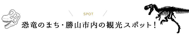 恐竜のまち・勝山市内観光スポット