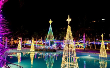 カヌチャベイホテルのイルミネーション オリオンツアーの沖縄ツアー