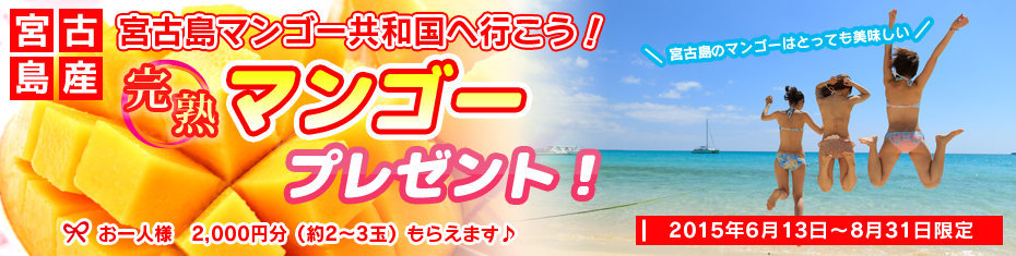 宮古島マンゴー共和国へ行こう！宮古島マンゴープレゼントプラン