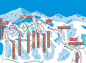 かぐらスキー場 ゲレンデ情報 スキー スノボツアー オプショナルツアー予約の旅スタ