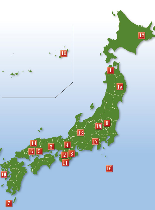 日本の世界遺産MAP