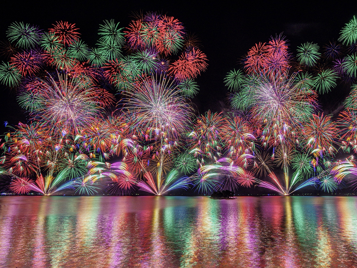 松江水郷祭湖上花火大会5