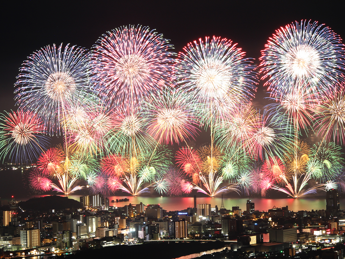 松江水郷祭湖上花火大会6