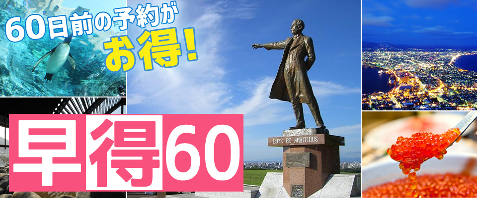 早得60　名古屋発格安北海道ツアー