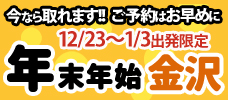 【年末年始出発限定】今なら取れます！