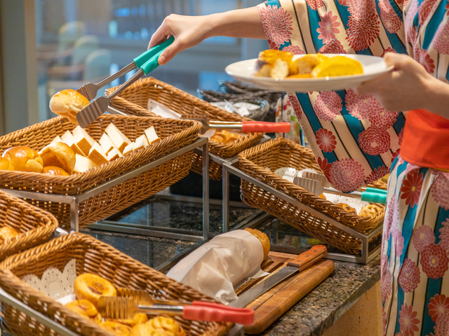 劇場型ビュッフェ（朝食一例）