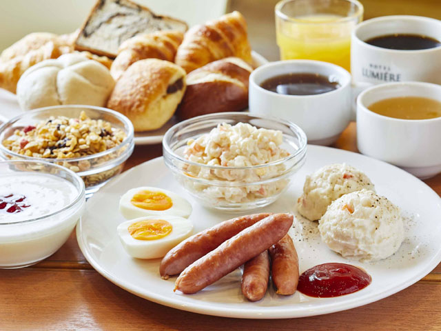 朝食無料サービス