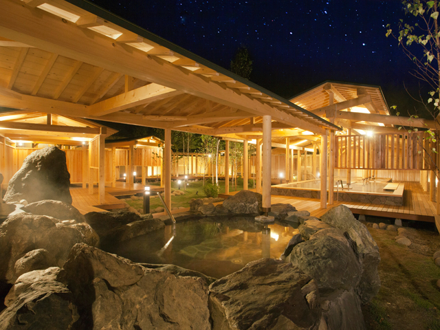 安比温泉 『白樺の湯』(安比高原温泉ホテル内、無料送迎あり)