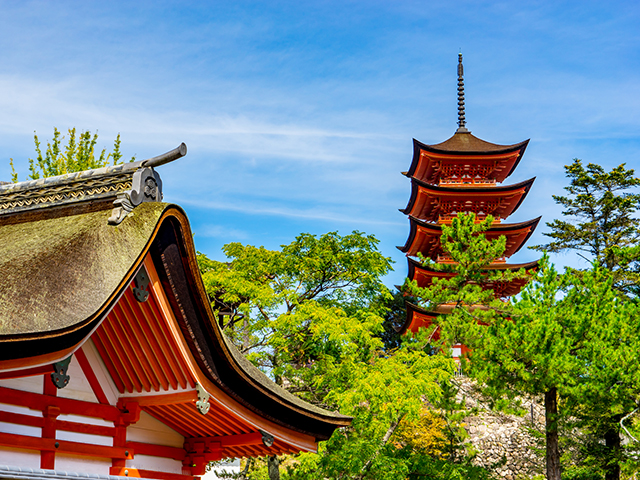 厳島神社五重塔