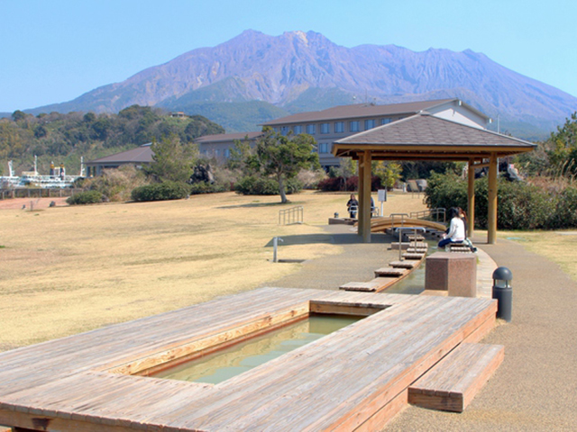 桜島溶岩なぎさ公園&足湯