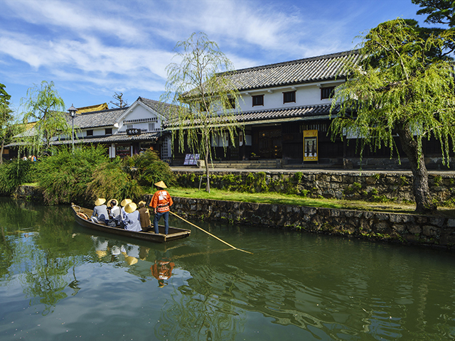 くらしき川舟流し