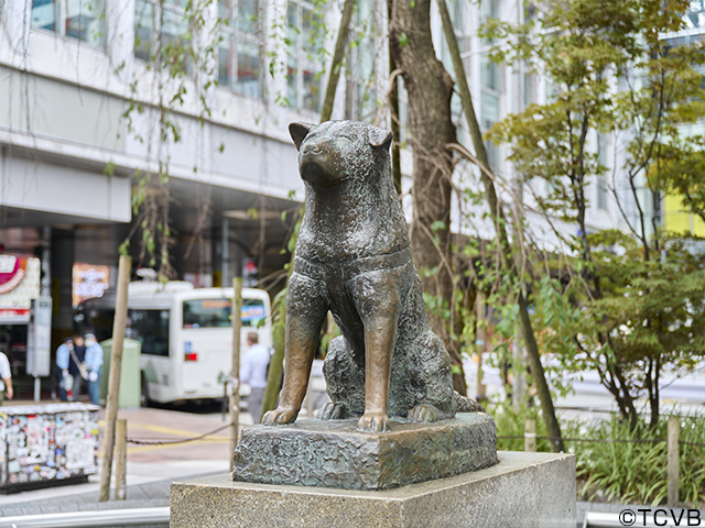 ハチ公像銅像
