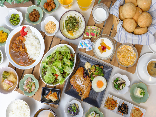 朝食会場