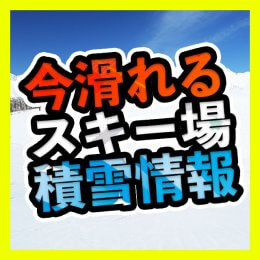 今滑れるスキー場積雪情報を要チェック!