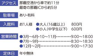 首里城跡インフォメーション