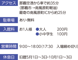 斎場御嶽インフォメーション