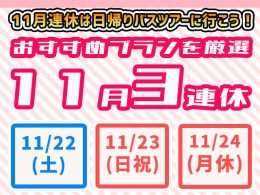 11月３連休特集2025