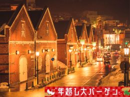 ＜年越し大バーゲン＞往復航空券と宿泊がセットでこの値段！複数ホテルより選択OK！JALで行く函館・湯の川フリープラン