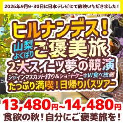 日本テレビ|ヒルナンデス!で紹介された日帰りバスツアー特集