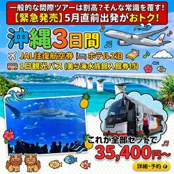 沖縄5月日程限定ツアー