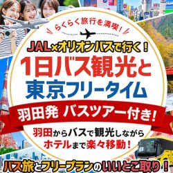 羽田発1日バス観光付きツアー