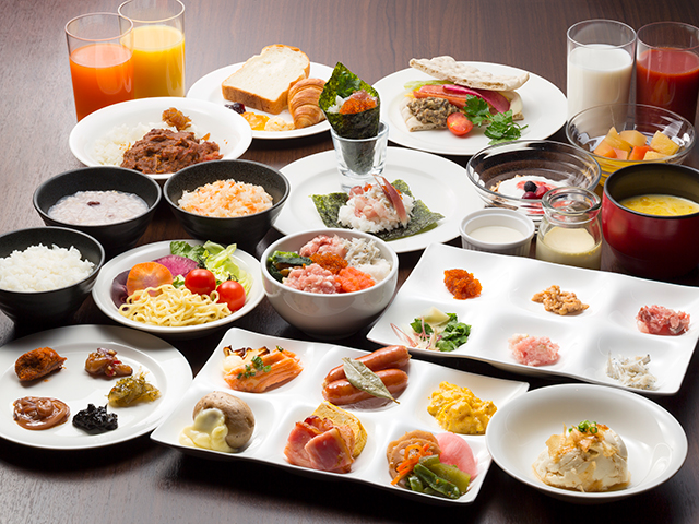 ホテルエミシア札幌の朝食メニュー一例