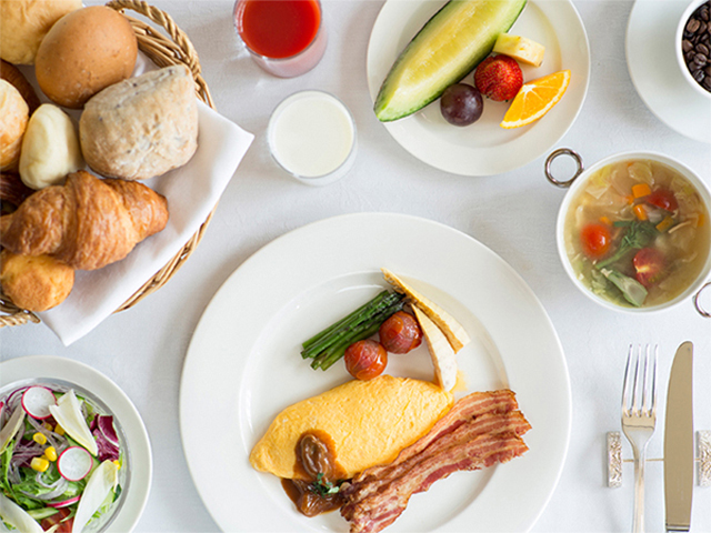 プレミアホテル-TSUBAKI-札幌の朝食メニュー一例